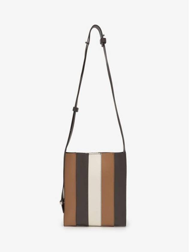 Plisse Striped Cross Bag Brown - SUNNEI - BALAAN 2