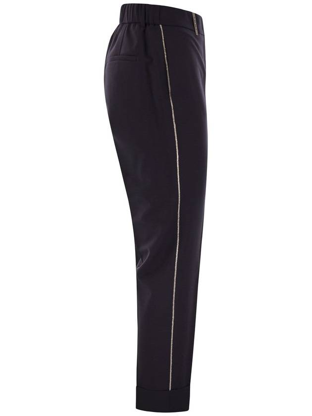 Virgin wool blend trousers with jewellery - PESERICO - BALAAN 3