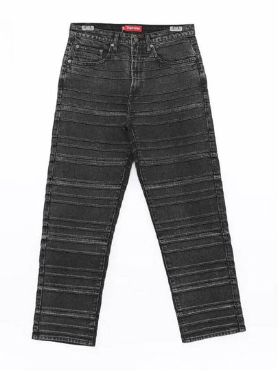 FW22P19 BLACK layered denim pants - SUPREME - BALAAN 2