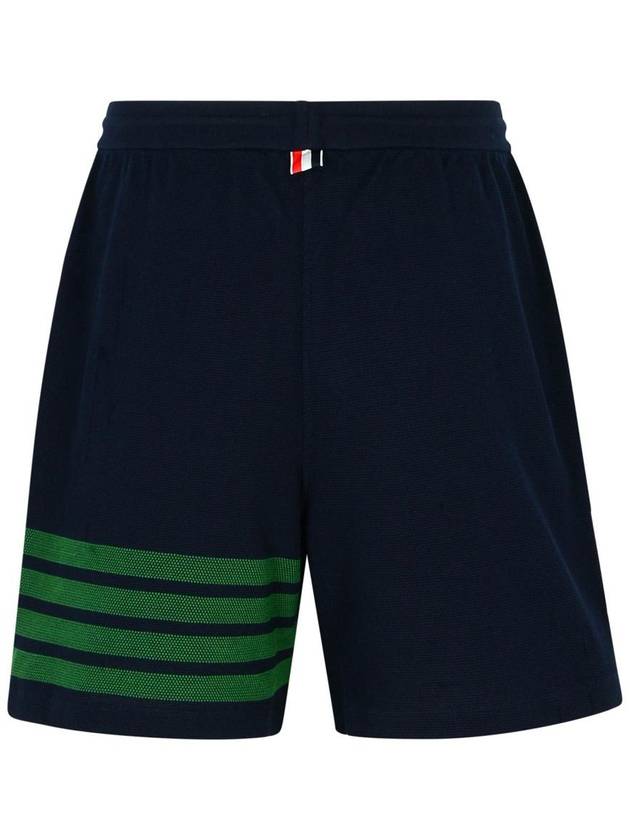 4 Bar Stripe Track Shorts Navy - THOM BROWNE - BALAAN 4