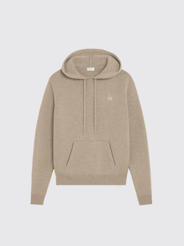 Triomphe Wool Cashmere Hoodie Beige - CELINE - BALAAN 2