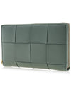 Intrecciato Zipper Around Long Wallet New Sage - BOTTEGA VENETA - BALAAN 3