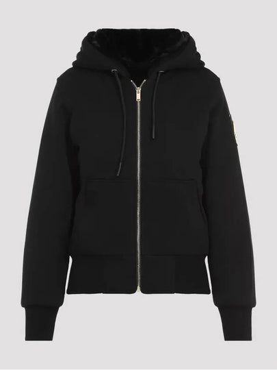 Madison Bunny Gold Hooded Jacket Black - MOOSE KNUCKLES - BALAAN 2