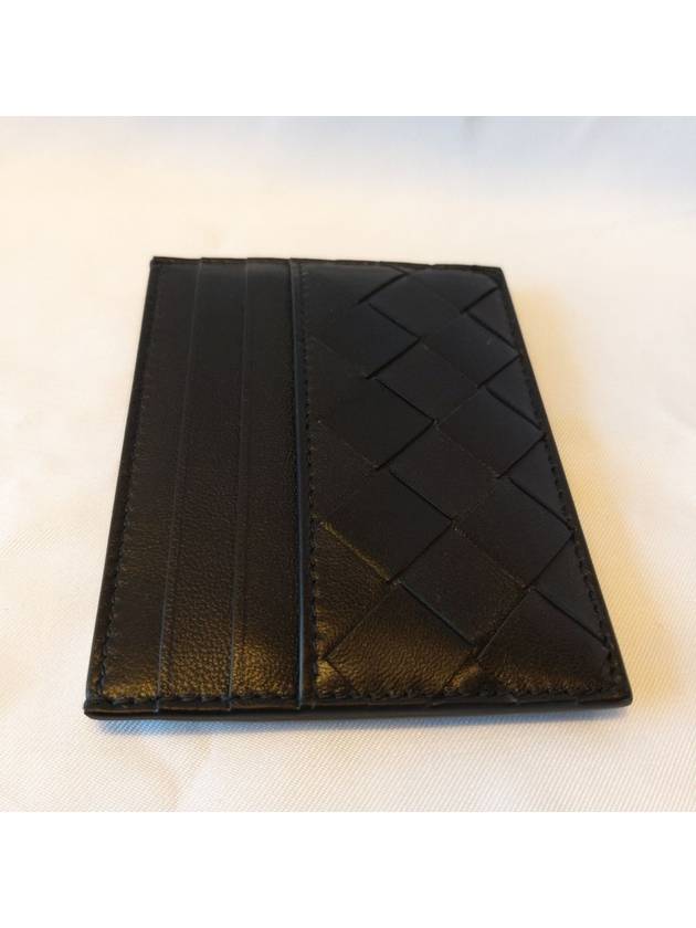 Intrecciato Leather Card Wallet Black - BOTTEGA VENETA - BALAAN 6