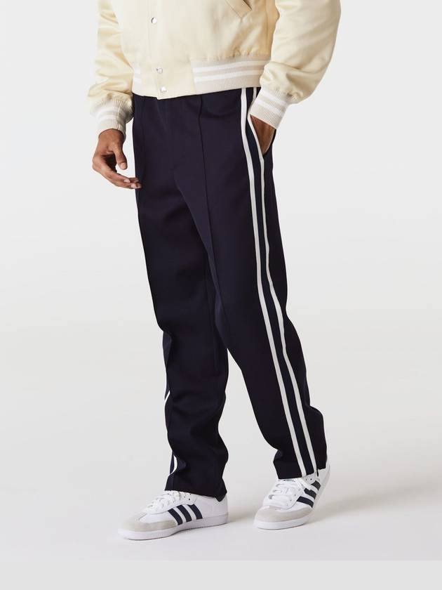 Striped Color Combination Track Pants Navy - AMI - BALAAN 5