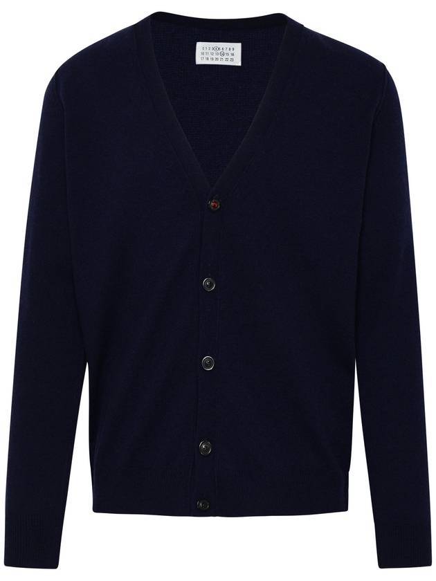 Cashmere Back Stitch Cardigan Navy - MAISON MARGIELA - BALAAN 1