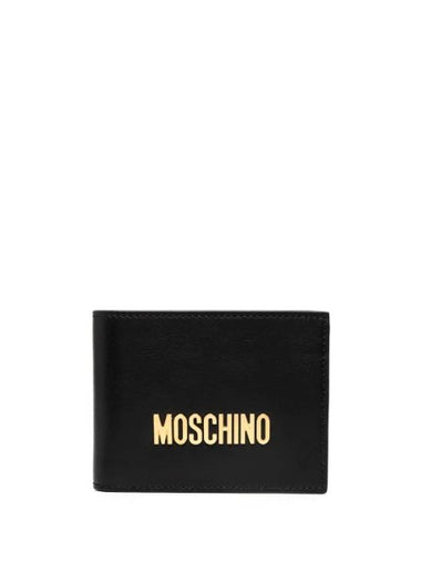 logo decorated leather wallet A81318001 - MOSCHINO - BALAAN 1