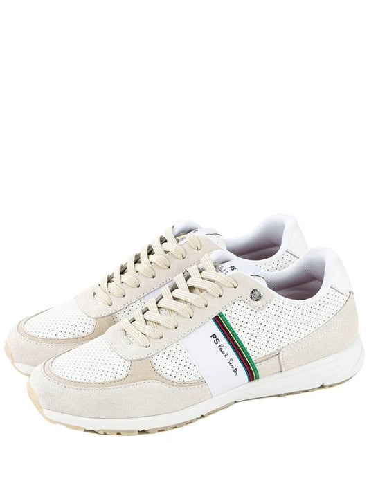 Logo Stripe Low Top Sneakers White - PAUL SMITH - BALAAN 2