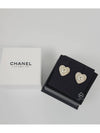 CC Heart Pearl Cubic Earrings White Gold - CHANEL - BALAAN 3