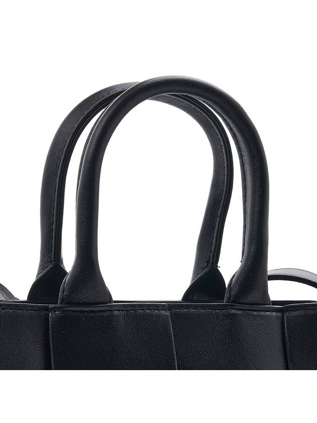 East West Arco Mini Tote Bag Black - BOTTEGA VENETA - BALAAN 8