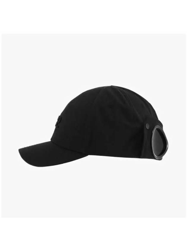 Chrome R Goggle Ball Cap Black - CP COMPANY - BALAAN 5