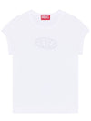 T Angie Peekaboo Logo Short Sleeve T-Shirt White - DIESEL - BALAAN 2