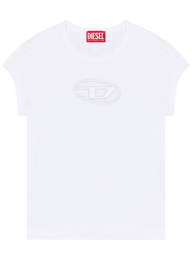 T Angie Peekaboo Logo Short Sleeve T-Shirt White - DIESEL - BALAAN 2