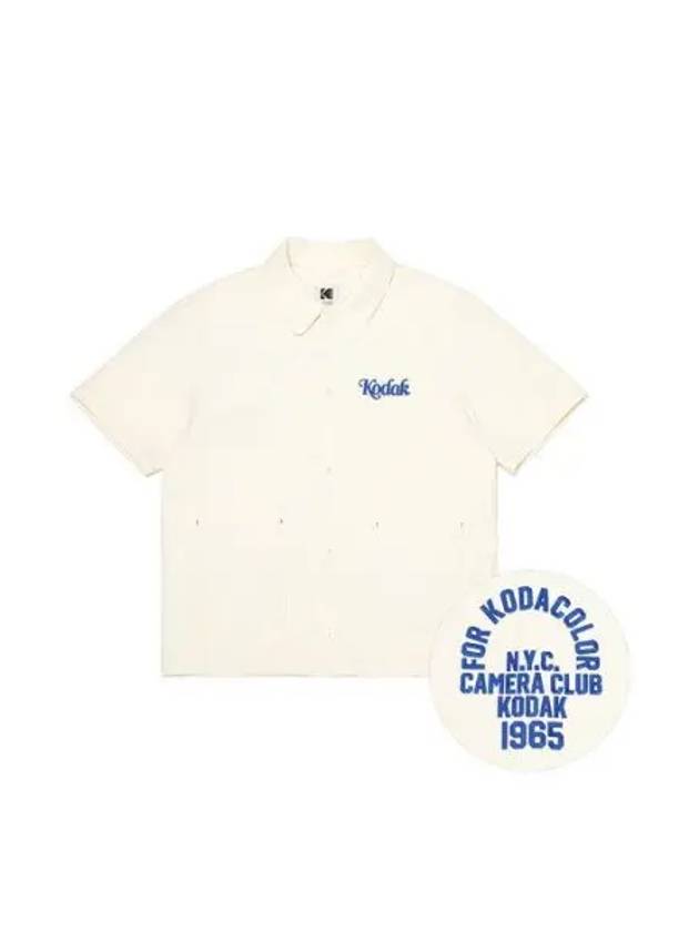 KODAK Apparel Summer Short Sleeve Shirt Man IVORY - KODO - BALAAN 1