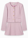 Set Bonita Nate Tweed Pink Jacket One Piece - LAMARO - BALAAN 2