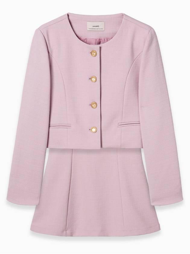 Set Bonita Nate Tweed Pink Jacket One Piece - LAMARO - BALAAN 2