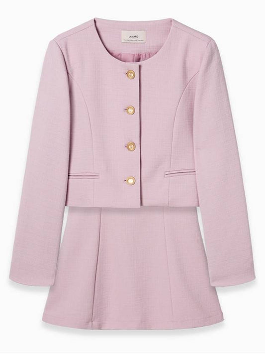 Set Bonita Nate Tweed Pink Jacket One Piece - LAMARO - BALAAN 2