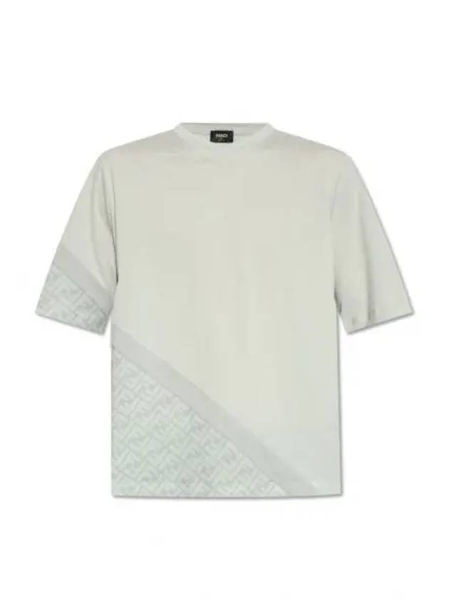 Jersey Short Sleeve T-Shirt Grey - FENDI - BALAAN 2