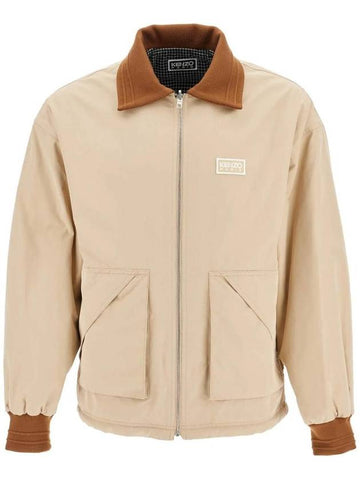 Coach Reversible Zip-Up Jacket Beige - KENZO - BALAAN 1