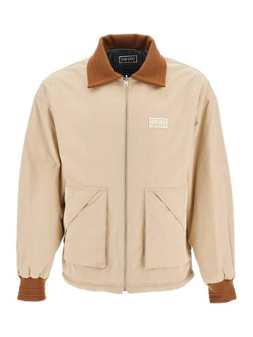 Coach Reversible Zip-Up Jacket Beige - KENZO - BALAAN 1