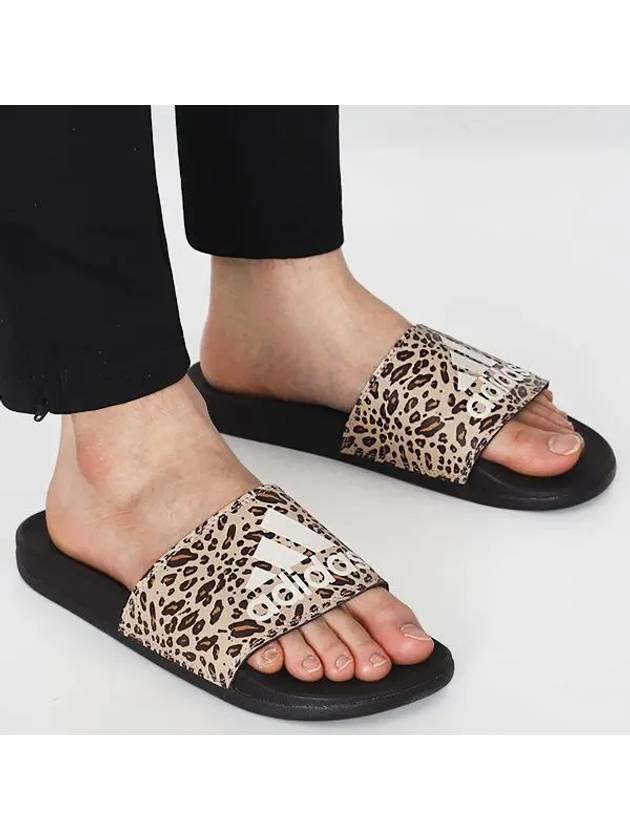 Adilette Comfort Leopard Slippers Brown - ADIDAS - BALAAN 2