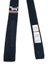 Hector Pointel Knit Silk Tie Navy - THOM BROWNE - BALAAN 3