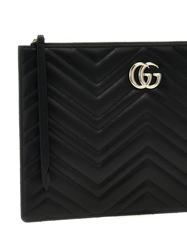 GG Marmont Large Pouch Bag Black - GUCCI - BALAAN 4