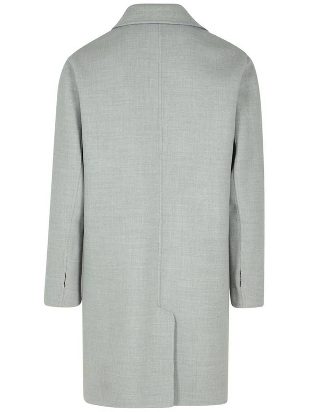 Eleventy Light Blue Wool Coat - ELEVENTY MILANO - BALAAN 6