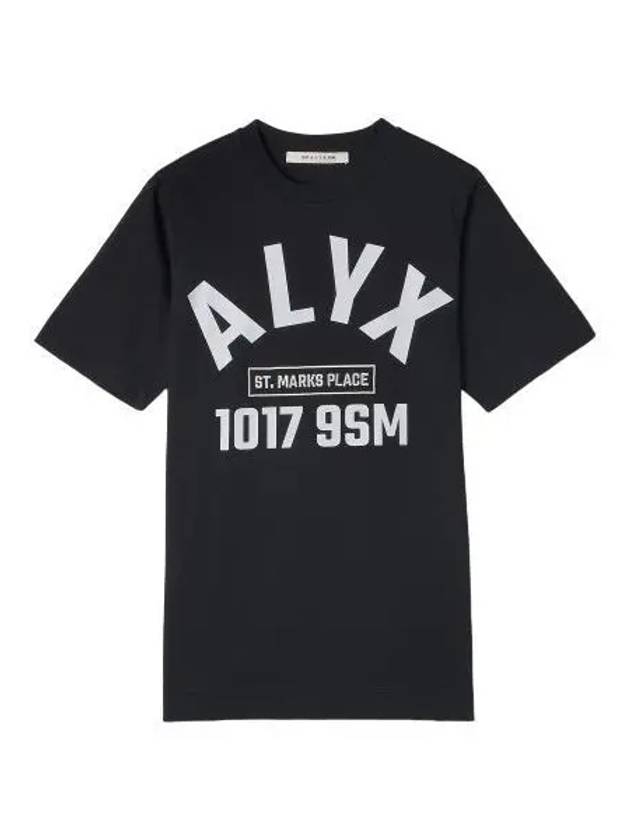 Logo print short sleeve t shirt black - 1017 ALYX 9SM - BALAAN 1