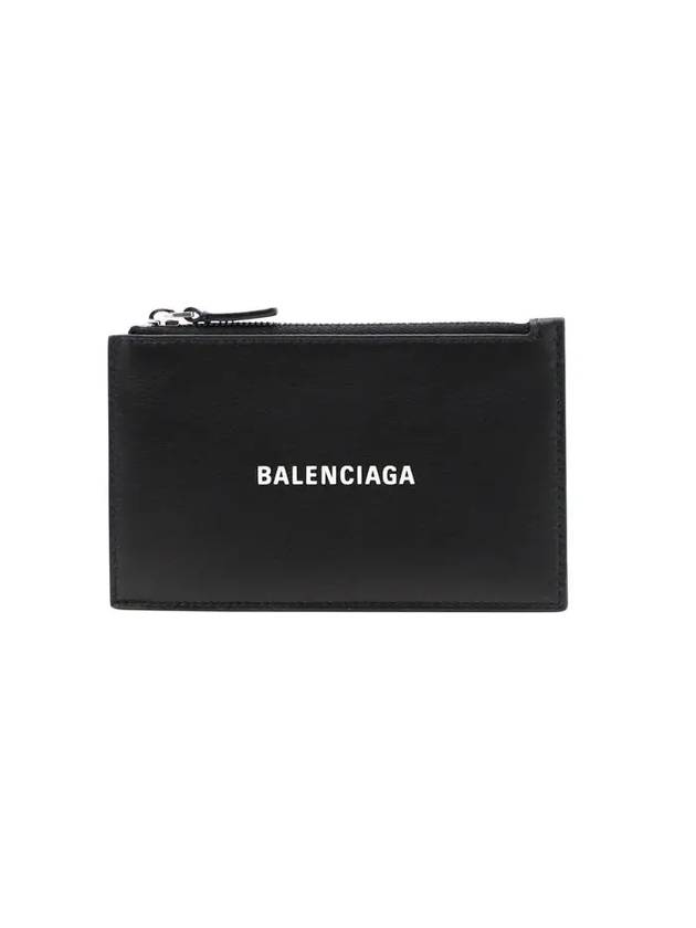 Logo Zipper Card Wallet Black - BALENCIAGA - BALAAN 1