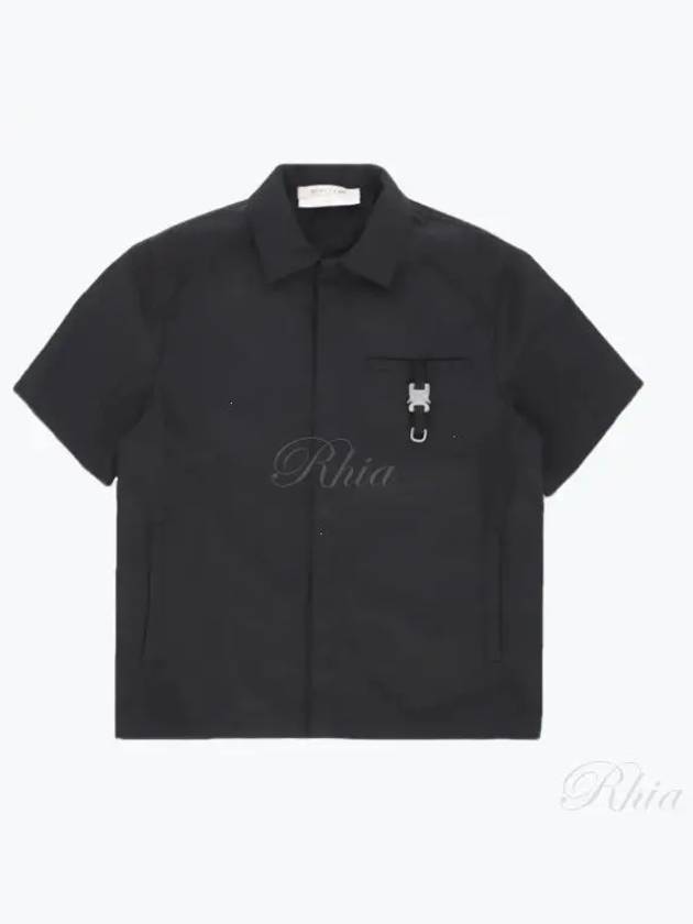 Button-Up Short Sleeve Shirt Black - 1017 ALYX 9SM - BALAAN 2