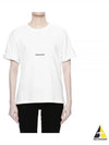 Rive Gauche Short Sleeve T-Shirt White - SAINT LAURENT - BALAAN 2