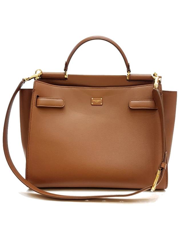 Women's Sicily Tote and Shoulder Camel Bag - DOLCE&GABBANA - BALAAN 1