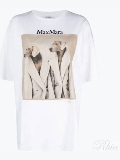 Tacco Cotton Short Sleeve T-Shirt White - MAX MARA - BALAAN 2