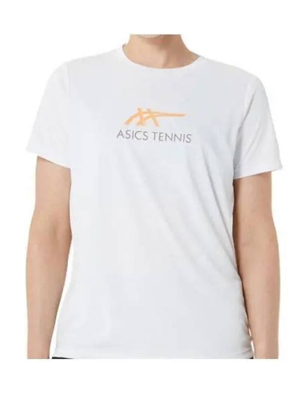 Court Tennis Graphic Short Sleeve T-Shirt White - ASICS - BALAAN 1