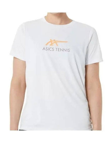 Court Tennis Graphic Short Sleeve T-Shirt White - ASICS - BALAAN 1