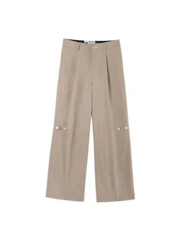 button trousers beige - HERETIC - BALAAN 1