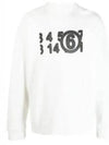 Number Logo Cotton Sweatshirt White - MAISON MARGIELA - BALAAN 2