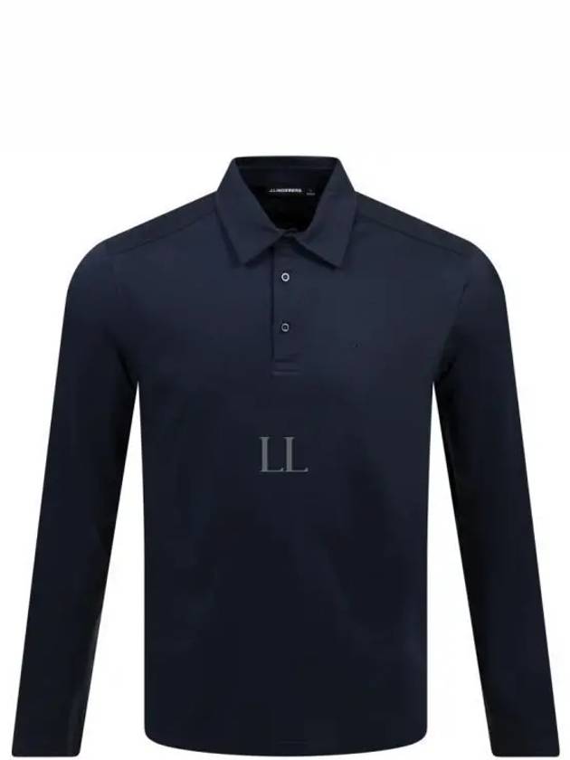 Asher Regular Fit Long Sleeve Polo Shirt Navy - J.LINDEBERG - BALAAN 2