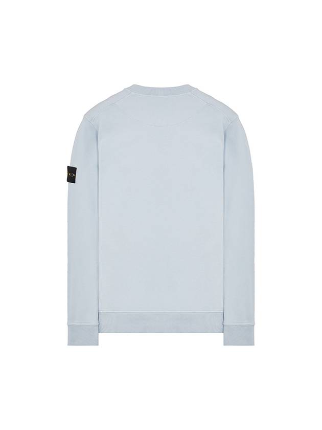 Wappen Patch Garment Dyed Sweatshirt Light Blue - STONE ISLAND - BALAAN 3