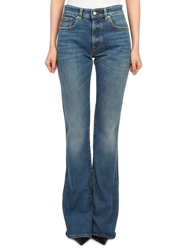 Journey Wide Leg Denim Jeans Blue - GOLDEN GOOSE - BALAAN 4