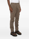 Stretch Cotton Cargo Straight Pants Brown - STONE ISLAND - BALAAN 4