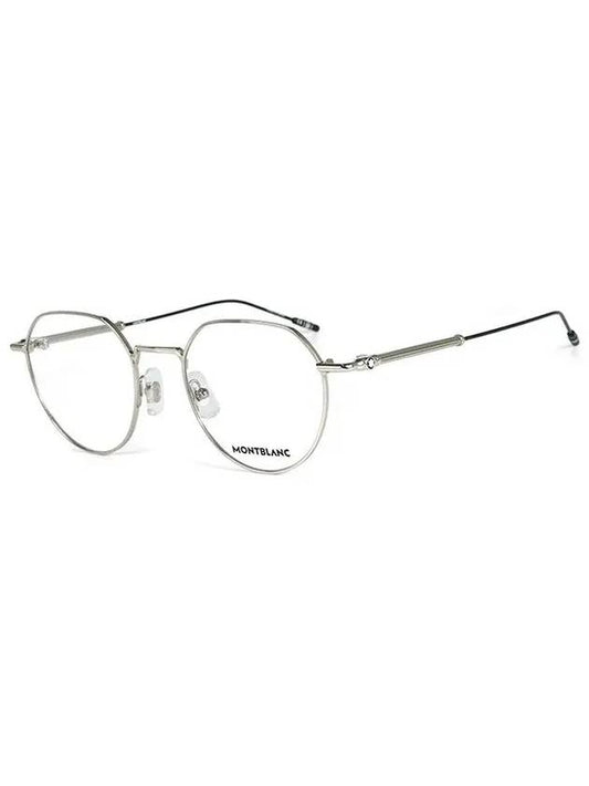 Eyewear Round Metal Eyeglasses Silver - MONTBLANC - BALAAN 2