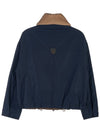 Women's Hooded Jacket Navy - BRUNELLO CUCINELLI - BALAAN 3