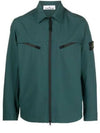 Light Soft Shell Shirt Jacket Bottle Green - STONE ISLAND - BALAAN 1