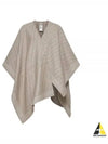 Wool Cashmere Poncho Beige - FENDI - BALAAN 2