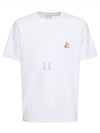 Speedy Fox Patch Comfort Short Sleeve T-Shirt White - MAISON KITSUNE - BALAAN 2