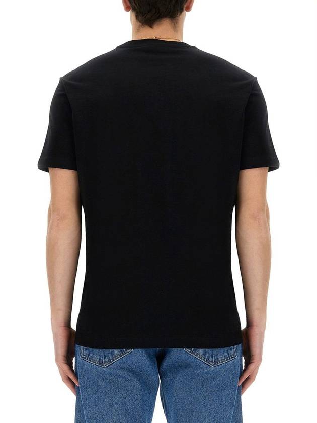 Medusa Embroidery Cotton Short Sleeve T-shirt Black - VERSACE - BALAAN 7