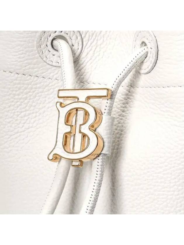 Mini TB Bucket Bag White - BURBERRY - BALAAN 7