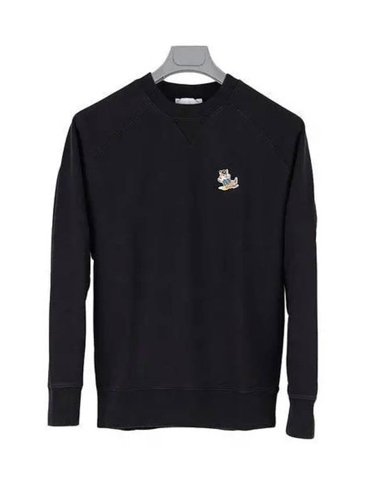 Dressed Fox Patch Classic Sweatshirt Black - MAISON KITSUNE - BALAAN 2